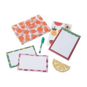 Novelty Summertime Fruits Lemon Stationery Set 7-Count